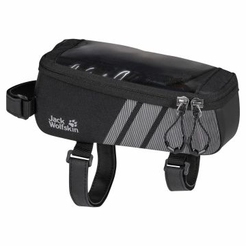 Torba sakwa rowerowa na ramę Jack Wolfskin TOP TUBE BAG flash black