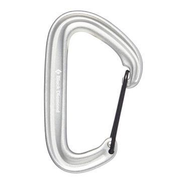 Karabinek wspinaczkowy z zamkiem drucianym Black Diamond LITEWIRE light gray