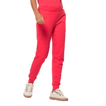 Damskie spodnie dresowe Jack Wolfskin ESSENTIAL SWEAT PANTS W tulip red