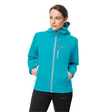 Damska kurtka przeciwdeszczowa Jack Wolfskin EAGLE PEAK JACKET W dark aqua