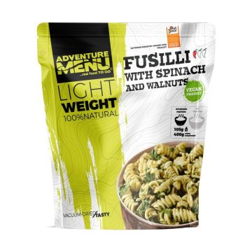 Żywność liofilizowana ADVENTURE MENU Makaron Fusilli ze szpinakiem i orzechami 98g