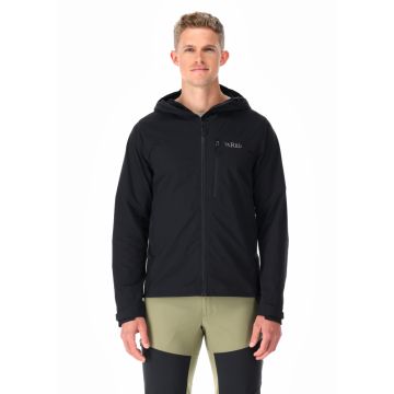 Męska kurtka softshellowa Rab Torque Jacket black