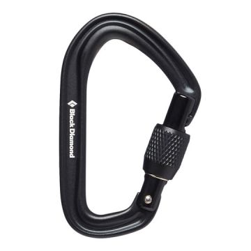 Karabinek wspinaczkowy zakręcany Black Diamond HOTFORGE SCREWGATE black