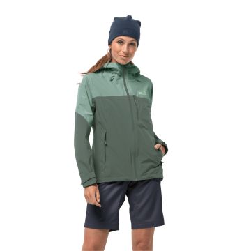 Damska kurtka górska Jack Wolfskin GO HIKE JACKET W hedge green