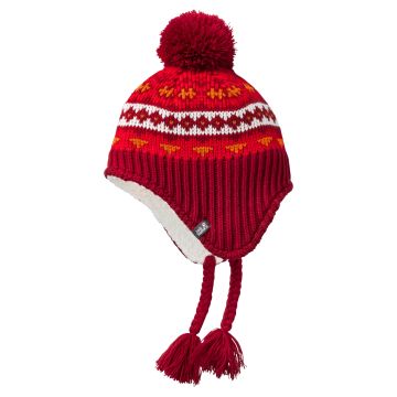 Czapka zimowa dla dzieci Jack Wolfskin STORMLOCK HIMALAYA CAP K Indian Red