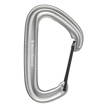 Karabinek wspinaczkowy z zamkiem drucianym Black Diamond LITEWIRE gray