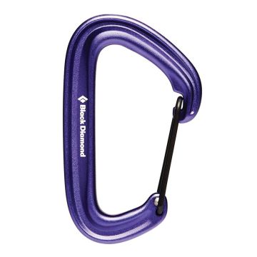 Karabinek wspinaczkowy z zamkiem drucianym Black Diamond LITEWIRE purple
