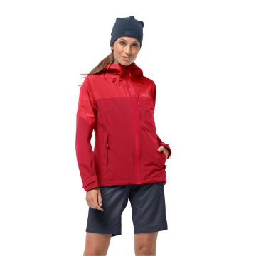 Kurtka górska damska Jack Wolfskin GO HIKE JACKET W bright scarlet