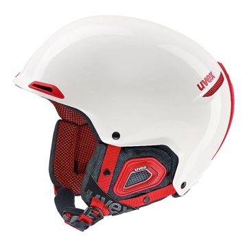 Kask narciarski UVEX JAKK+ white-red 52-55 cm