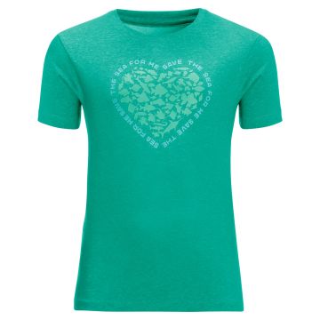 T-shirt dziecięcy Jack Wolfskin OCEAN SOUL T K deep mint