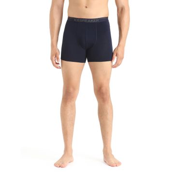 Męskie bokserki termoaktywne Icebreaker Merino Anatomica Boxers midnight navy