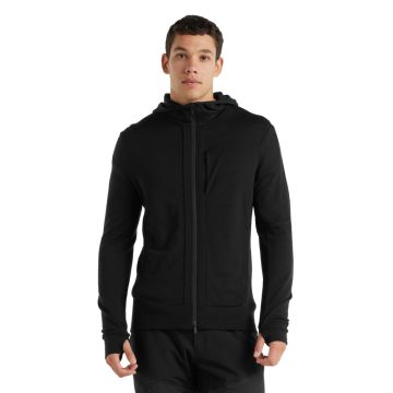 Męska bluza Icebreaker Quantum III LS Full Zip Hoodie black
