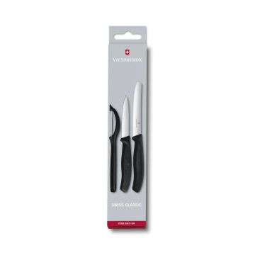 Zestaw noży z obieraczką Victorinox Swiss Classic 6.7113.31 black