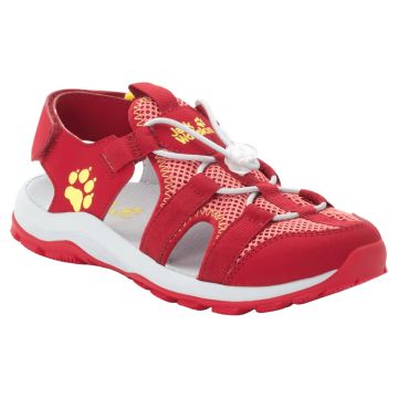 Sandały dziecięce Jack Wolfskin OUTDOOR ACTION SANDAL K red/lemon 