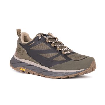 Męskie buty turystyczne Jack Wolfskin TERRAVENTURE TEXAPORE LOW M brown/beige