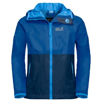 Kurtka przeciwdeszczowa dla dzieci Jack Wolfskin RAINY DAYS KIDS coastal blue