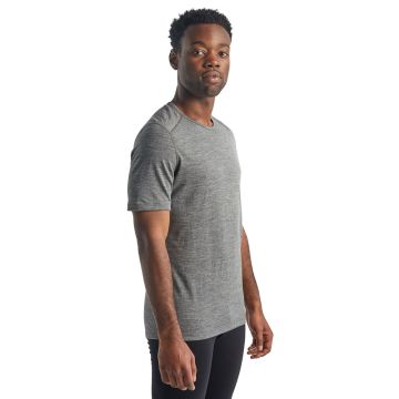 Koszulka termoaktywna męska Icebreaker 200 OASIS SS CREWE gritstone heather