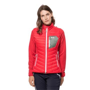 Kamizelka damska Jack Wolfskin ROUTEBURN VEST W tulip red