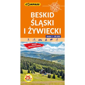 Mapa turystyczna Compass Beskid Śląski i Żywiecki 1:50 000 laminowana