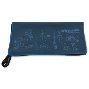 Ręcznik szybkoschnący Pinguin Micro TOWEL XL MAPA 75x150 blue