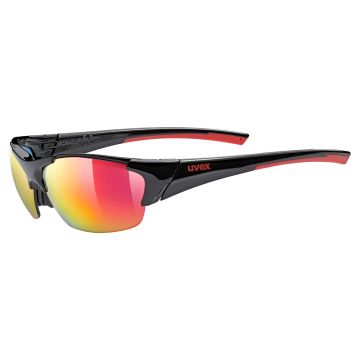 Okulary sportowe z wymiennymi szkłami Uvex BLAZE III 2.0 black/red