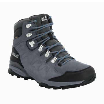 Buty męskie na wędrówki Jack Wolfskin REFUGIO TEXAPORE MID M grey/black