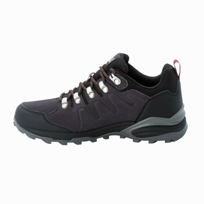 Damskie buty na wędrówki Jack Wolfskin REFUGIO TEXAPORE LOW W dark steel/purple || 'Damskie\u0020buty\u0020na\u0020w\u0119dr\u00F3wki\u0020Jack\u0020Wolfskin\u0020REFUGIO\u0020TEXAPORE\u0020LOW\u0020W\u0020dark\u0020steel\u002Fpurple'