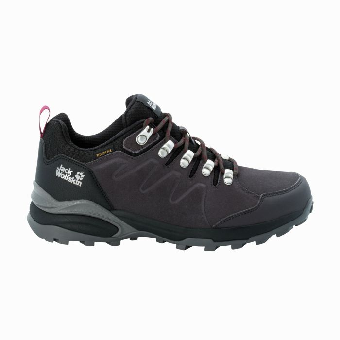 Damskie buty na wędrówki Jack Wolfskin REFUGIO TEXAPORE LOW W dark steel/purple || 'Damskie\u0020buty\u0020na\u0020w\u0119dr\u00F3wki\u0020Jack\u0020Wolfskin\u0020REFUGIO\u0020TEXAPORE\u0020LOW\u0020W\u0020dark\u0020steel\u002Fpurple'