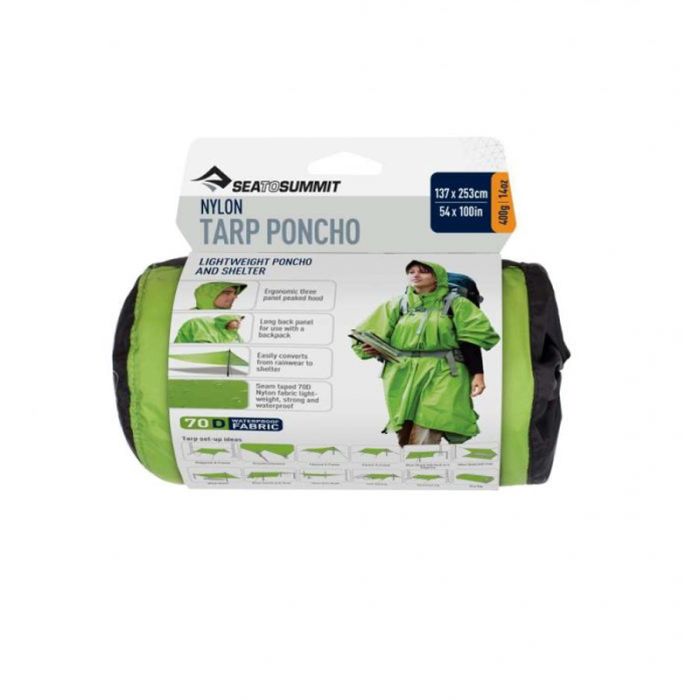 Poncho przeciwdeszczowe Sea To Summit Nylon Tarp green || 'Poncho\u0020przeciwdeszczowe\u0020Sea\u0020To\u0020Summit\u0020Nylon\u0020Tarp\u0020green'
