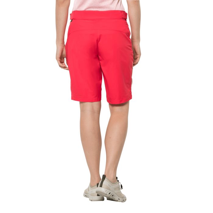 Damskie spodenki sportowe Jack Wolfskin TOURER SHORTS W tulip red || 'Damskie\u0020spodenki\u0020sportowe\u0020Jack\u0020Wolfskin\u0020TOURER\u0020SHORTS\u0020W\u0020tulip\u0020red'