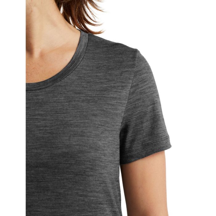 Damska koszulka Icebreaker Tech Lite II SS Tee gritstone heather || 'Damska\u0020koszulka\u0020Icebreaker\u0020Tech\u0020Lite\u0020II\u0020SS\u0020Tee\u0020gritstone\u0020heather'