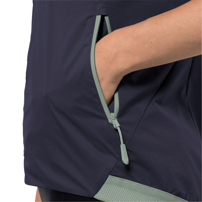 Kamizelka rowerowa Jack Wolfskin TOURER SOFTSHELL VEST W graphite || 'Kamizelka\u0020rowerowa\u0020Jack\u0020Wolfskin\u0020TOURER\u0020SOFTSHELL\u0020VEST\u0020W\u0020graphite'