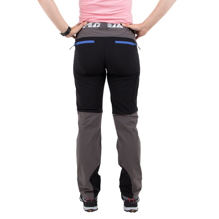 Spodnie damskie Milo VINO LADY grey/blue zips || 'Spodnie\u0020damskie\u0020Milo\u0020VINO\u0020LADY\u0020grey\u002Fblue\u0020zips'