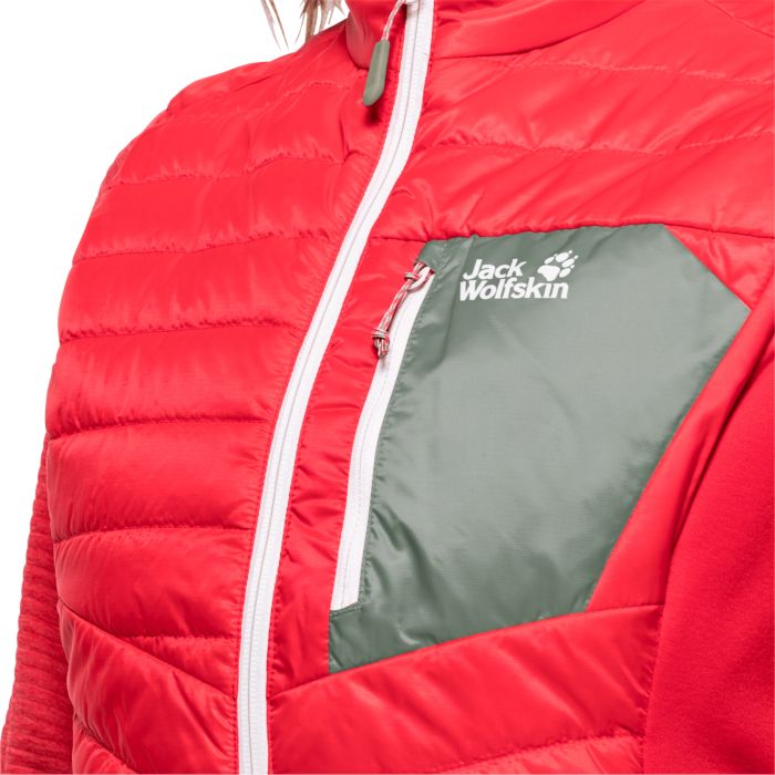 Kamizelka damska Jack Wolfskin ROUTEBURN VEST W tulip red || 'Kamizelka\u0020damska\u0020Jack\u0020Wolfskin\u0020ROUTEBURN\u0020VEST\u0020W\u0020tulip\u0020red'