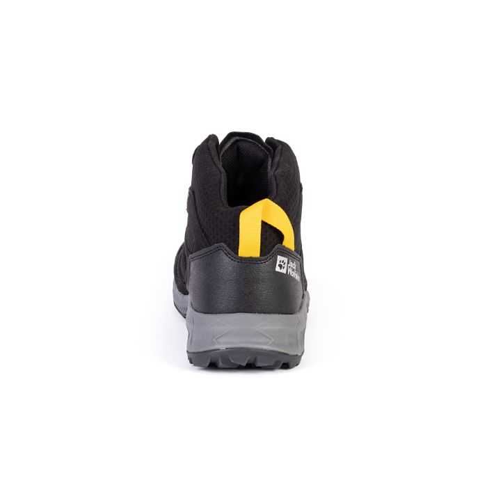 Buty męskie turystyczne Jack Wolfskin WOODLAND 2 TEXAPORE MID M black/burly yellow XT || 'Buty\u0020m\u0119skie\u0020turystyczne\u0020Jack\u0020Wolfskin\u0020WOODLAND\u00202\u0020TEXAPORE\u0020MID\u0020M\u0020black\u002Fburly\u0020yellow\u0020XT'