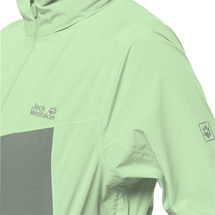 Damska rowerowa kurtka przeciwdeszczowa Jack Wolfskin TOURER 2.5L JKT W hedge green || 'Damska\u0020rowerowa\u0020kurtka\u0020przeciwdeszczowa\u0020Jack\u0020Wolfskin\u0020TOURER\u00202.5L\u0020JKT\u0020W\u0020hedge\u0020green'