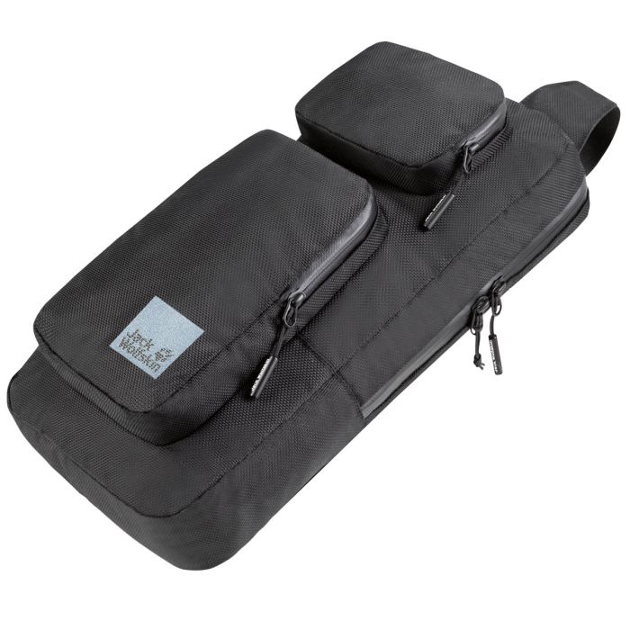 Plecak na jedno ramię, na laptopa 14 cali Jack Wolfskin LYON CROSS OVER ultra black || 'Plecak\u0020na\u0020jedno\u0020rami\u0119,\u0020na\u0020laptopa\u002014\u0020cali\u0020Jack\u0020Wolfskin\u0020LYON\u0020CROSS\u0020OVER\u0020ultra\u0020black'