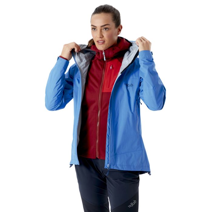 Damska kurtka przeciwdeszczowa Rab Downpour Plus 2.0 Jacket alaska blue || 'Damska\u0020kurtka\u0020przeciwdeszczowa\u0020Rab\u0020Downpour\u0020Plus\u00202.0\u0020Jacket\u0020alaska\u0020blue'