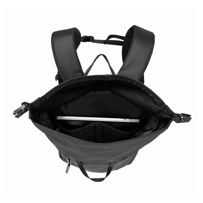 Plecak miejski na laptopa 14+10 cali Jack Wolfskin HELSINKI ROLLTOP ultra black || 'Plecak\u0020miejski\u0020na\u0020laptopa\u002014\u002B10\u0020cali\u0020Jack\u0020Wolfskin\u0020HELSINKI\u0020ROLLTOP\u0020ultra\u0020black'