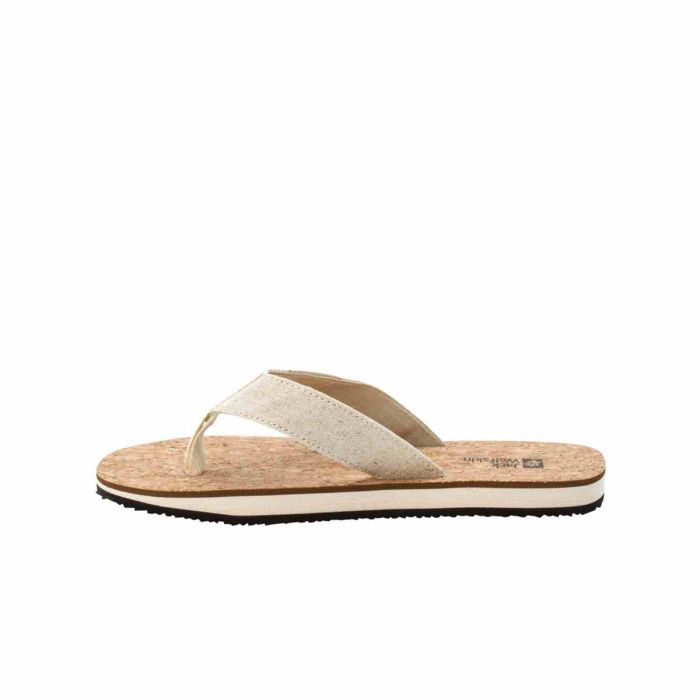 Klapki damskie Jack Wolfskin ECOSTRIDE 2 SLIPPER W natural / cork || 'Klapki\u0020damskie\u0020Jack\u0020Wolfskin\u0020ECOSTRIDE\u00202\u0020SLIPPER\u0020W\u0020natural\u0020\u002F\u0020cork'
