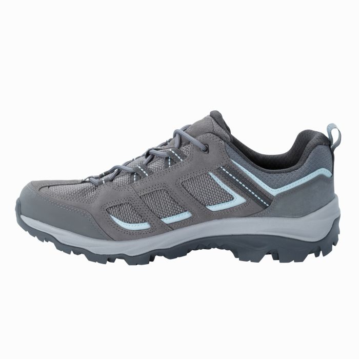 Buty damskie na wędrówki Jack Wolfskin VOJO 3 TEXAPORE LOW W tarmac grey/light blue || 'Buty\u0020damskie\u0020na\u0020w\u0119dr\u00F3wki\u0020Jack\u0020Wolfskin\u0020VOJO\u00203\u0020TEXAPORE\u0020LOW\u0020W\u0020tarmac\u0020grey\u002Flight\u0020blue'