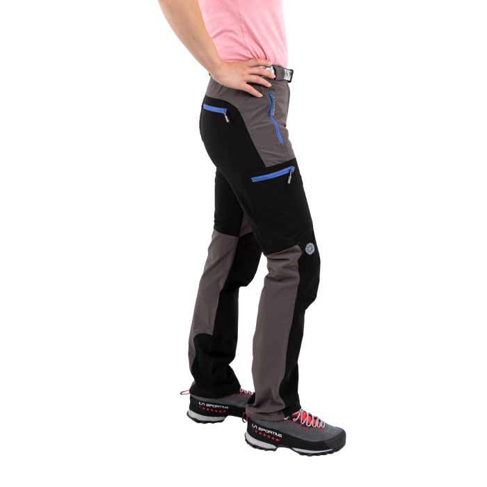 Spodnie damskie Milo VINO LADY grey/blue zips || 'Spodnie\u0020damskie\u0020Milo\u0020VINO\u0020LADY\u0020grey\u002Fblue\u0020zips'