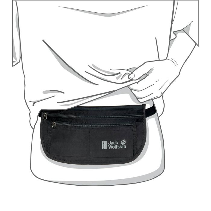 Bezpieczna torebka biodrowa na dokumenty i pieniądze Jack Wolfskin DOCUMENT BELT RFID black || 'Bezpieczna\u0020torebka\u0020biodrowa\u0020na\u0020dokumenty\u0020i\u0020pieni\u0105dze\u0020Jack\u0020Wolfskin\u0020DOCUMENT\u0020BELT\u0020RFID\u0020black'