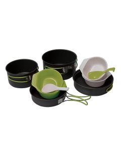 Zestaw naczyń turystycznych Pinguin Quadri Alu