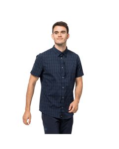 Koszula męska Jack Wolfskin RAYS STRETCH VENT SHIRT MEN night blue checks